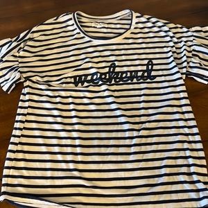 Size xs womens shirt “weekend”
